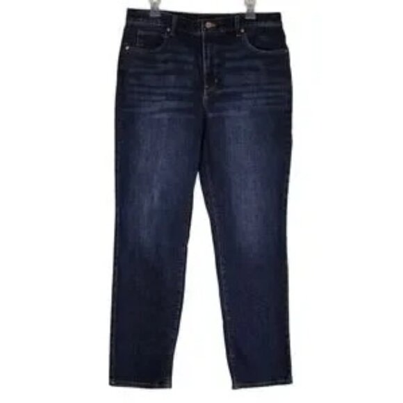 Talbots Straight Leg Jeans Dark Wash Size 12 New - Picture 3 of 10